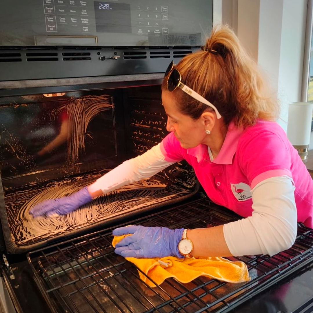 FLG team performing a detailed cleaning